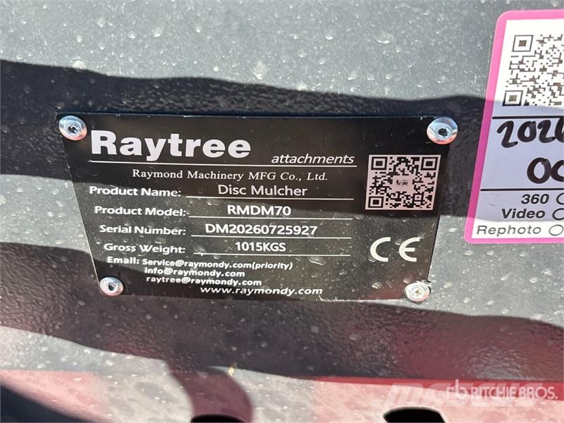 Raytree RMDM70 70 in Disc Skid Steer Mulcher (Unus Skogsfräsar