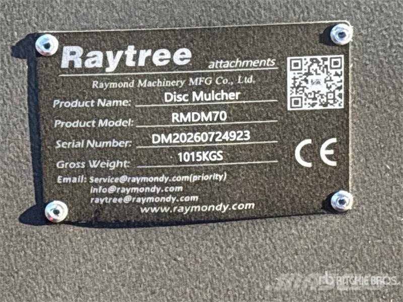 Raytree RMDM70 Disc Skid Steer Mulcher (Unused) Lesné mulčovače
