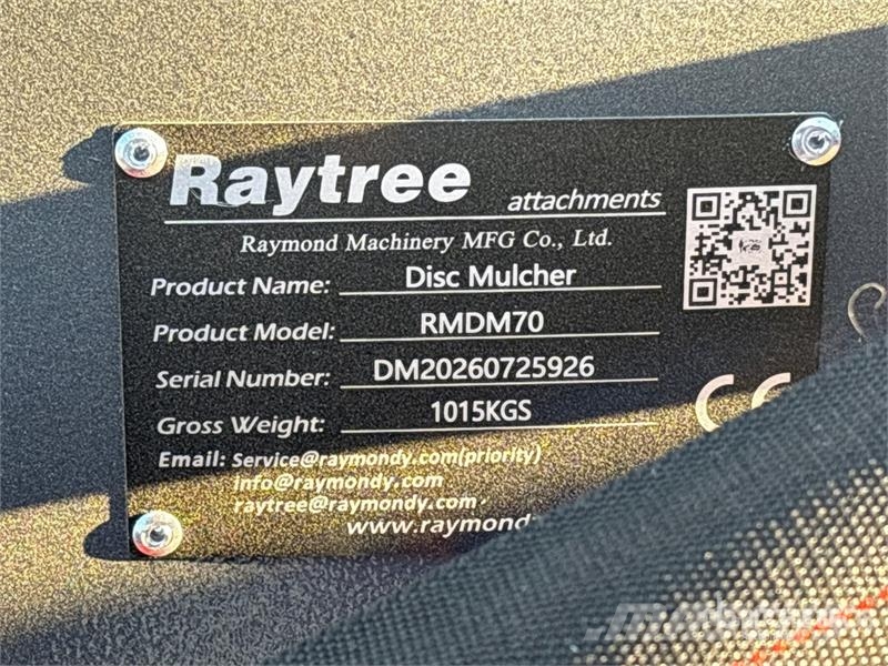 Raytree RMDM70 Disc Skid Steer Mulcher (Unused) Lesné mulčovače