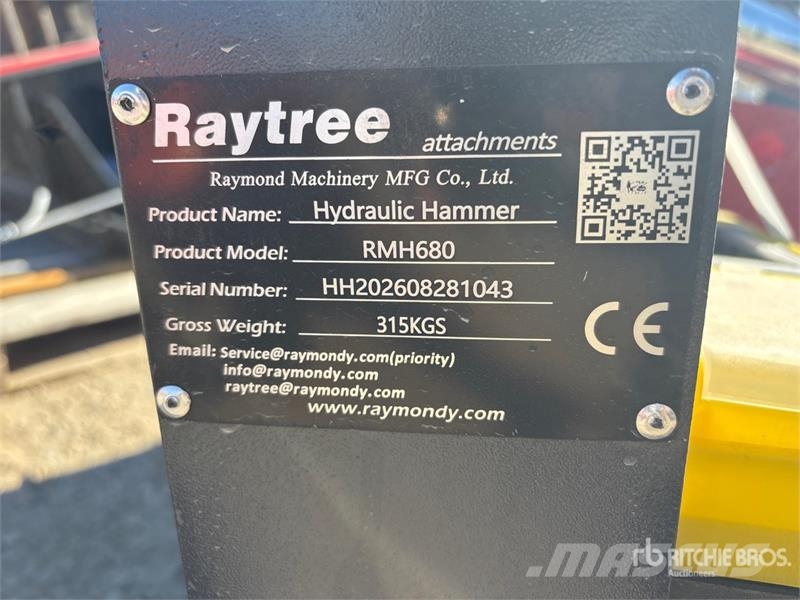  Raytree RMH680 Skid Steer Breaker (Unused) Hammers / Breakers