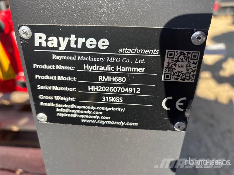 Raytree RMH680 Skid Steer Breaker (Unused) Hydraulhammare