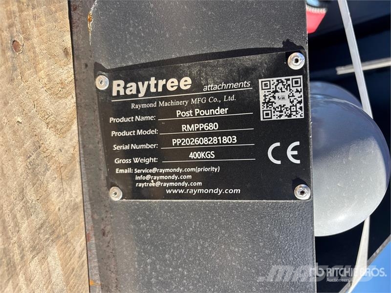 Raytree RMPP680 Skid Steer Post Driver (Unused) Fencing equipment