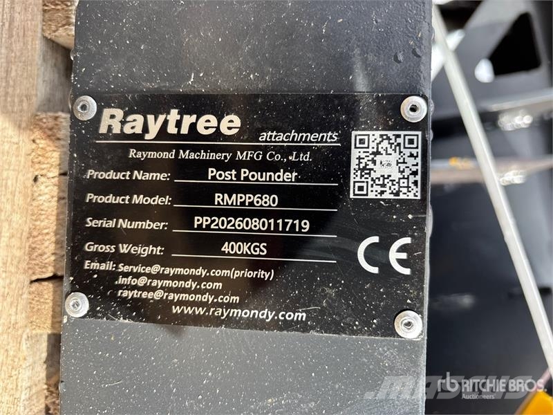  Raytree RMPP680 Skid Steer Post Driver (Unused) Fencing equipment