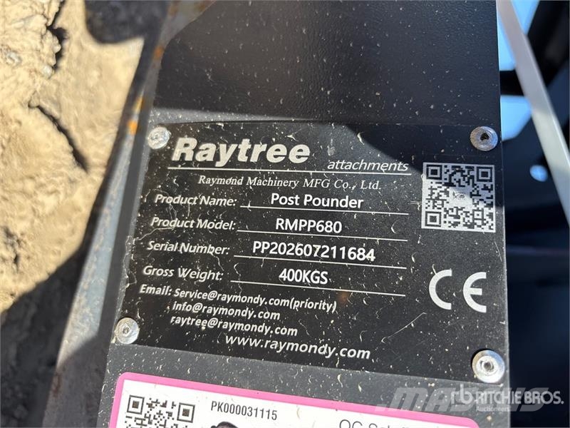  Raytree RMPP680 Skid Steer Post Driver (Unused) Equipos de vallado