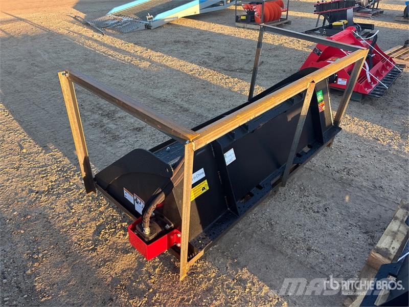 Raytree RMRB72 72 in Power Rake Skid Steer Bucket Kauhat