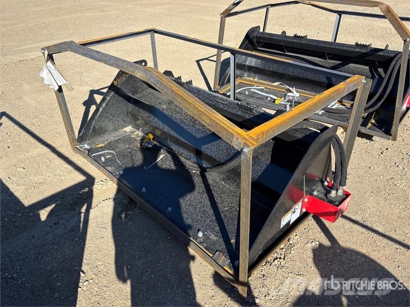  Raytree RMRB72 72 in Power Rake Skid Steer Bucket  دلاء