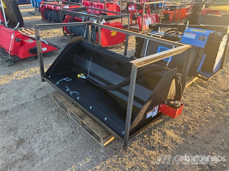 Raytree RMRB72 72 in Power Rake Skid Steer Bucket Kauhat