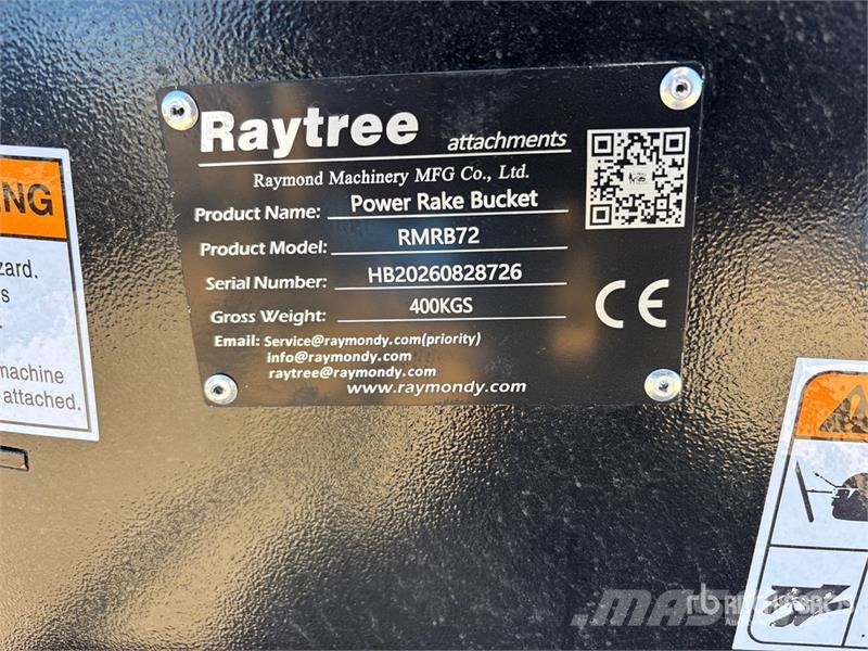  Raytree RMRB72 72 in Power Rake Skid Steer Bucket  バケット