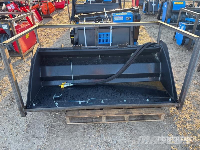 Raytree RMRB72 72 in Power Rake Skid Steer Bucket Kauhat