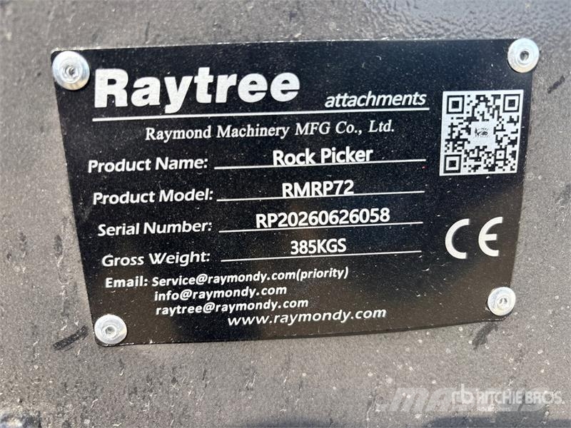 Raytree RMRP72 72 in Skid Steer Bucket (Unused) Godet