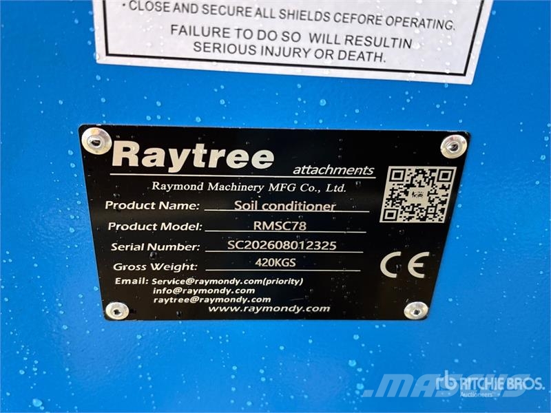  Raytree RMSC78 78 in Skid Steer Power Rake (Unused Okretači i sakupljači sijena