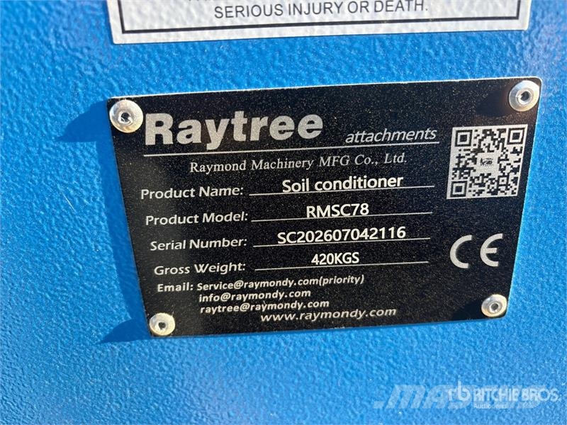 Raytree RMSC78 78 in Skid Steer Power Rake (Unused Rendkészítő