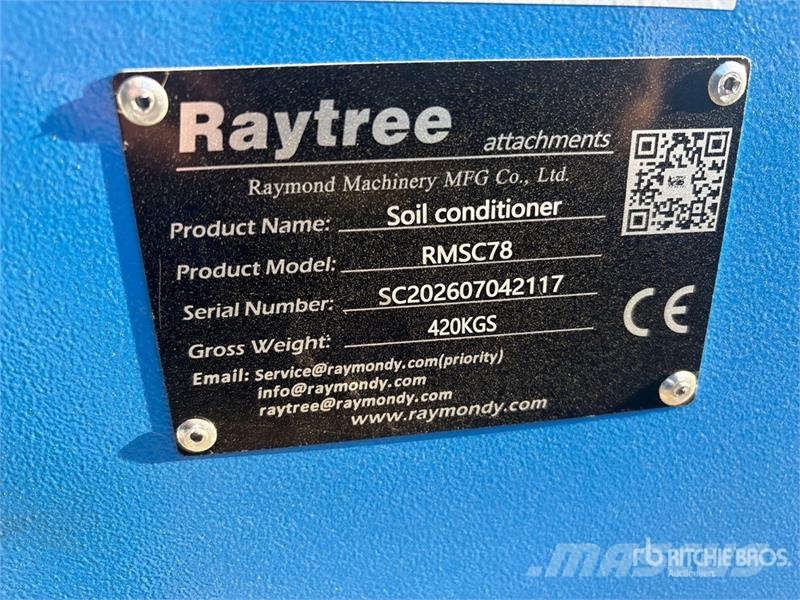 Raytree RMSC78 78 in Skid Steer Power Rake (Unused Rendkészítő