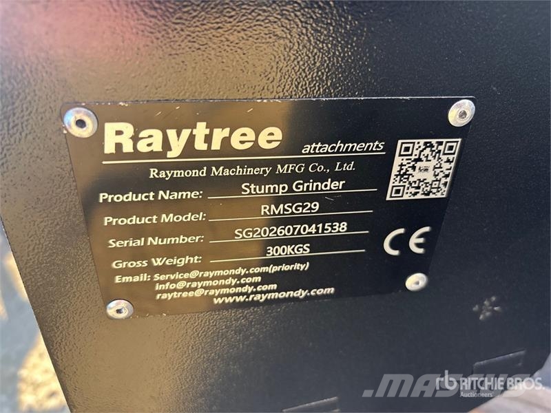 Raytree RMSG29 Skid Steer Stump Grinder (Unused) Elektriske harver / jordfræsere