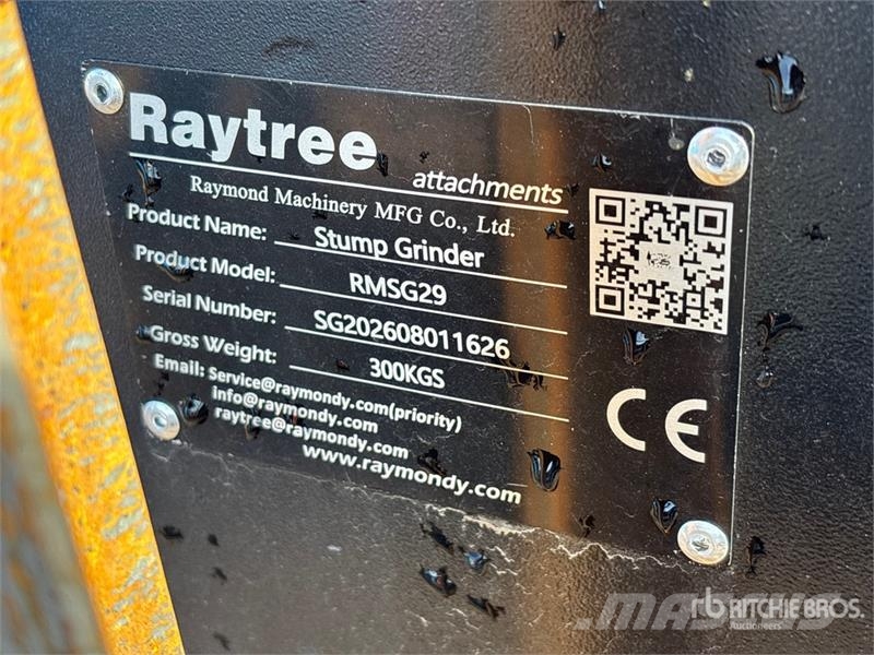 Raytree RMSG29 Skid Steer Stump Grinder (Unused) Motoreggen / Rototiller