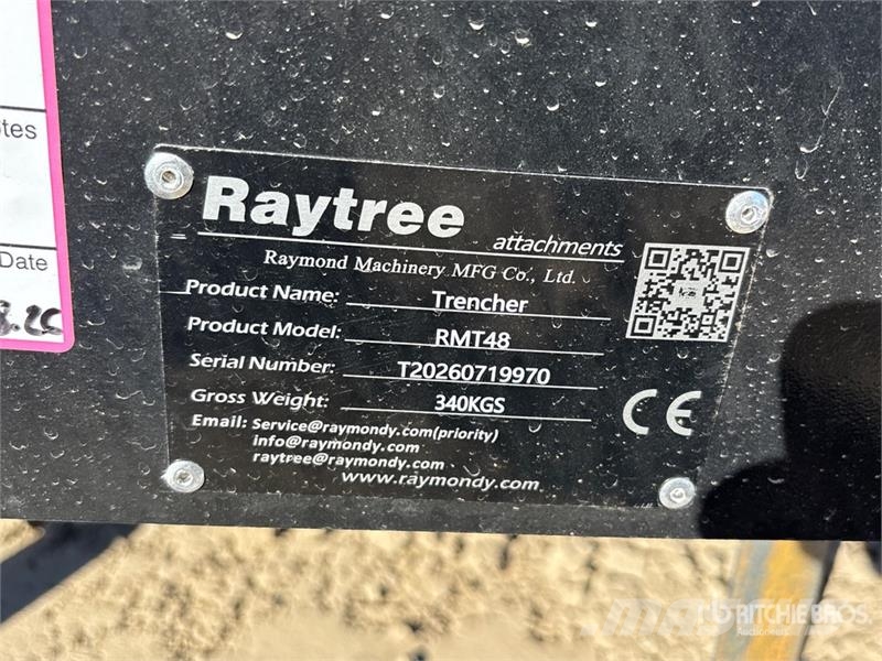 Raytree RMT48 70 in Skid Steer Trencher (Unused) Excavatoare de santuri