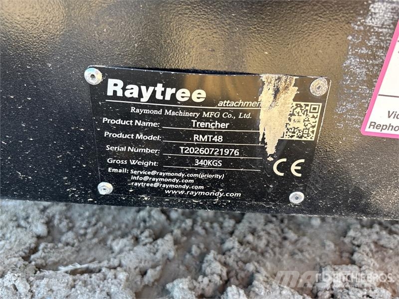 Raytree RMT48 70 in Skid Steer Trencher (Unused) Excavatoare de santuri