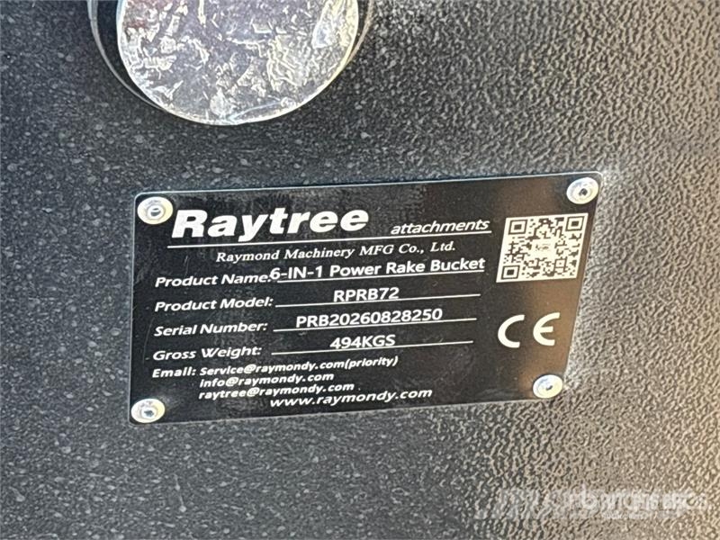  Raytree RPRB72 72 in Power Rake Skid Steer Bucket  バケット
