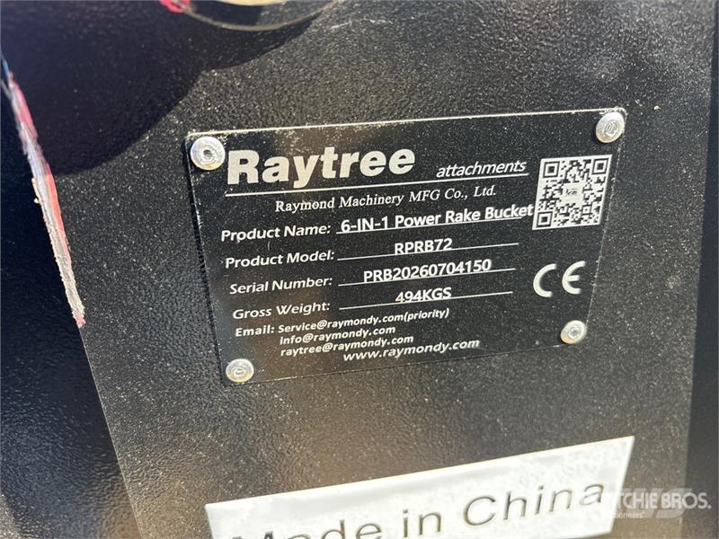 Raytree RPRB72 72 in Skid Steer Bucket (Unused) Žlice