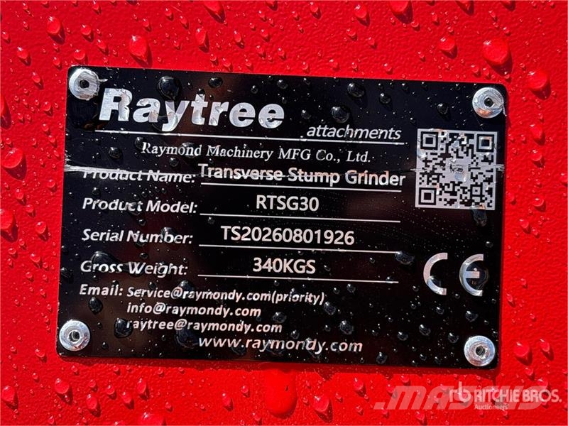 Raytree RTSG30 31 in Transverse Skid Steer Stump G Power harrows and rototillers