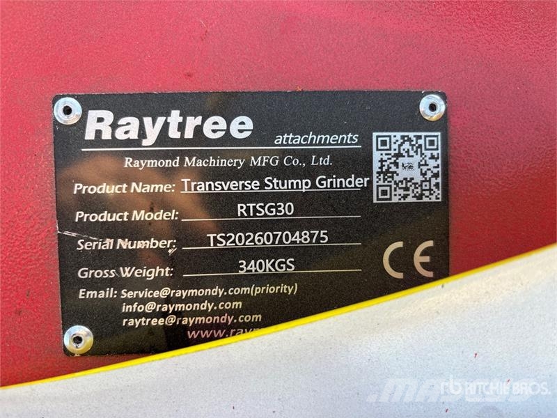 Raytree RTSG30 31 in Transverse Skid Steer Stump G 动力旋转耙
