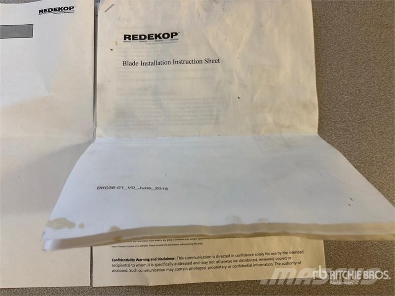  Redekop OEM Chopper Knife Conversion Kit (Unused) مكونات أخرى