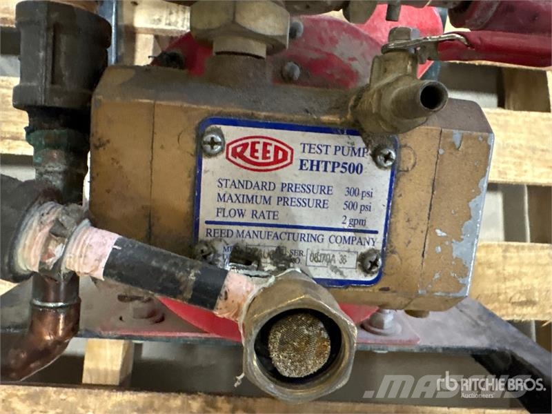 Reed EHTP500 Hydrostatic Test Pump Andre komponenter