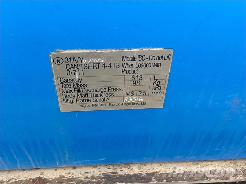 Regal Tanks 613 L Steel Diesel Fuel Tank Kütusemahutid