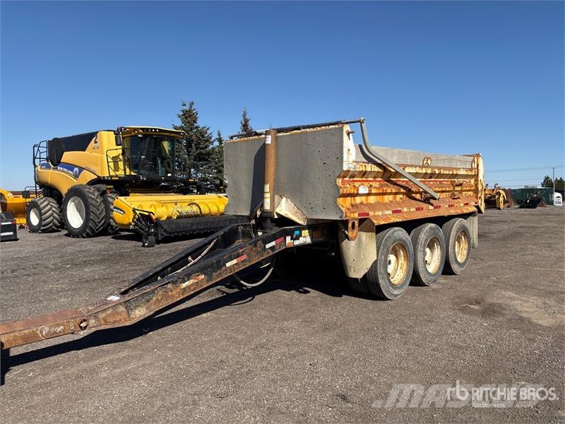 Renn 17 ft Tri/A Drawbar Pup End Dump Trailer Remorque benne