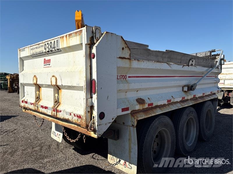 Renn 17 ft Tri/A Pup Dump Trailer Rimorchi ribaltabili