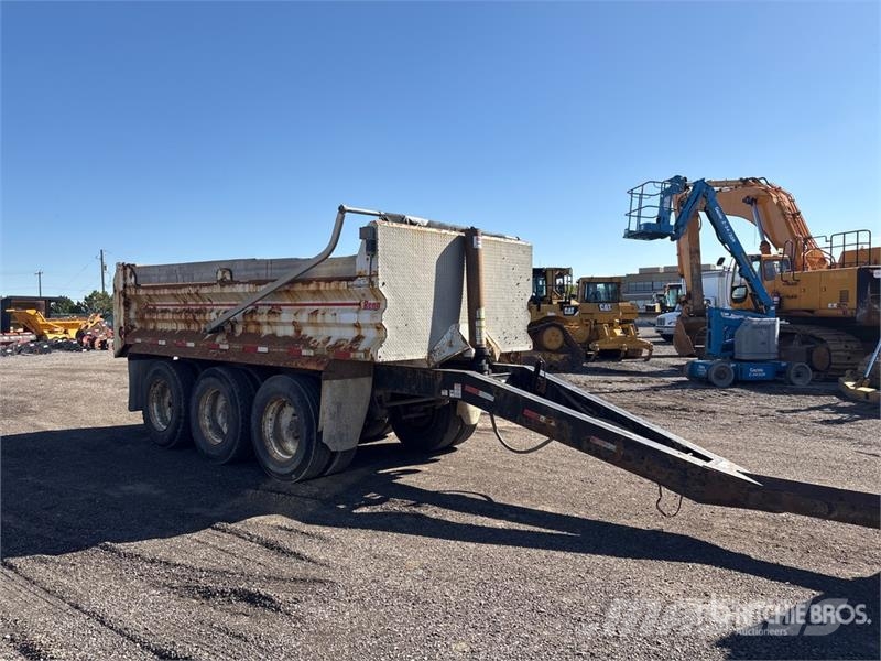 Renn 17 ft Tri/A Pup Dump Trailer Remorque benne