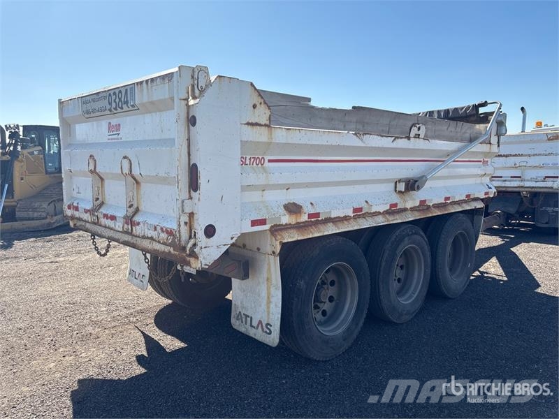 Renn 17 ft Tri/A Pup Dump Trailer Rimorchi ribaltabili
