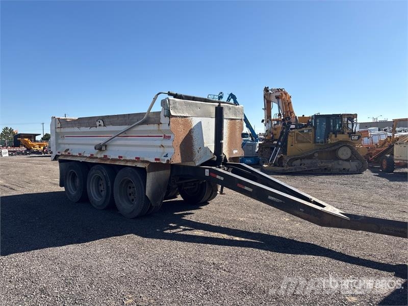 Renn 17 ft Tri/A Pup End Dump Trailer Remorque benne
