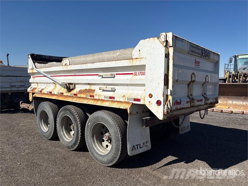 Renn 17 ft Tri/A Pup End Dump Trailer Remorque benne