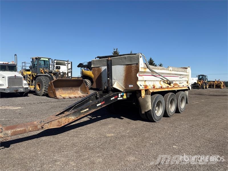 Renn 17 ft Tri/A Pup End Dump Trailer Remorque benne