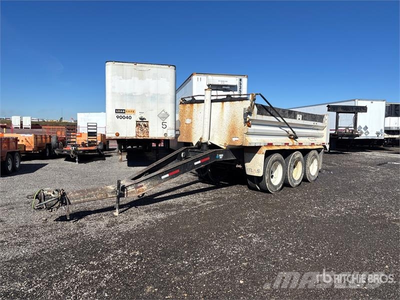 Renn 17 ft Tri/A Pup End Dump Trailer Remorque benne