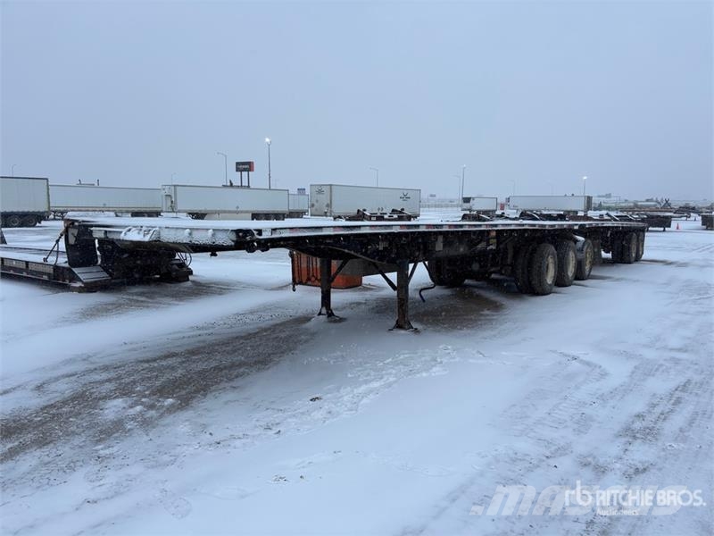 Renn 32 ft Super B-Train Lead Flatbed Trailer مقطوروات مسطحة/مفصلية الجوانب