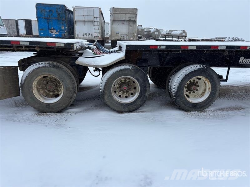 Renn 32 ft Super B-Train Lead Flatbed Trailer مقطوروات مسطحة/مفصلية الجوانب