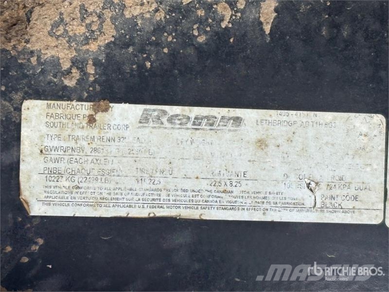 Renn 32 ft Super B-Train Lead Flatbed Trailer مقطوروات مسطحة/مفصلية الجوانب
