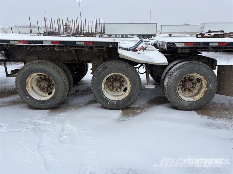 Renn 32 ft Super B-Train Lead Flatbed Trailer مقطوروات مسطحة/مفصلية الجوانب