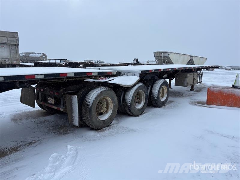 Renn 32 ft Super B-Train Lead Flatbed Trailer مقطوروات مسطحة/مفصلية الجوانب