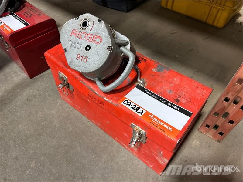  Ridgid 915 Roll Groover Andre komponenter