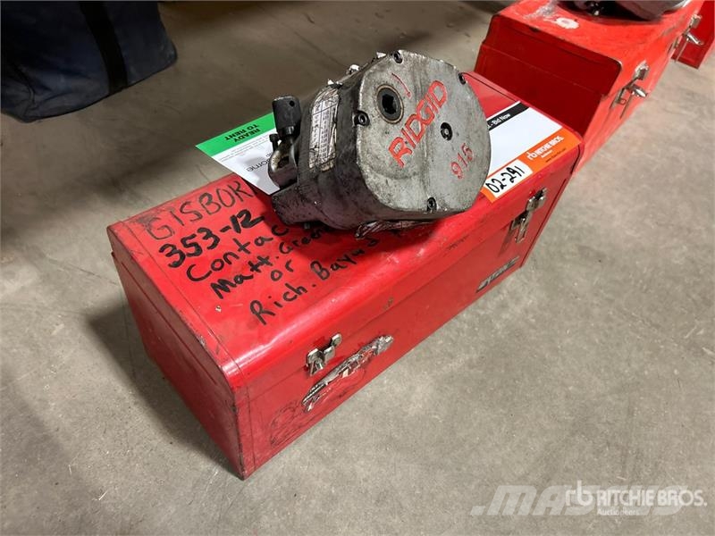 Ridgid 915 Roll Groover Andre komponenter
