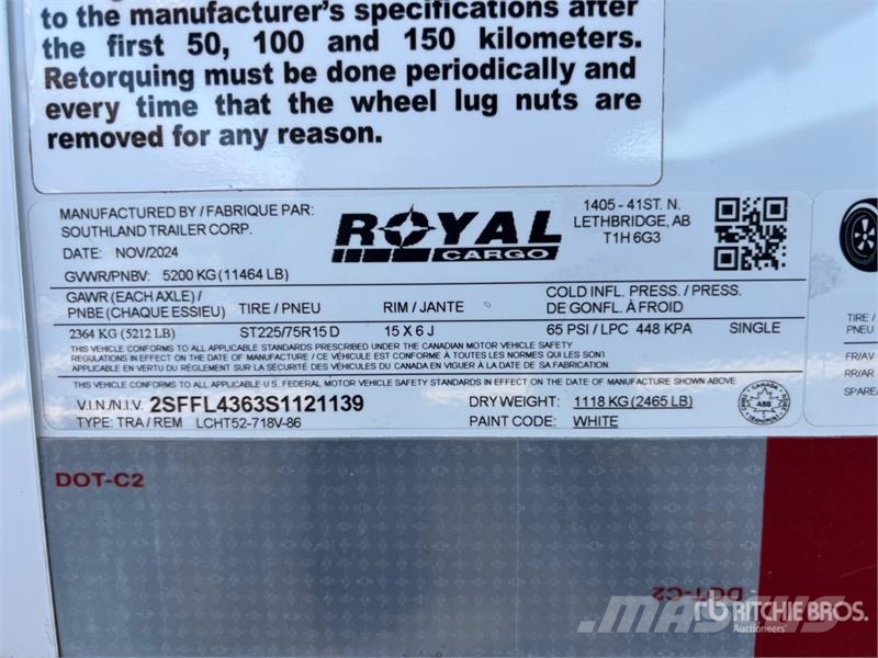 Royal Cargo 16 ft T/A Pressure Washer Enclosed Trailer Anhänger-Kastenaufbau