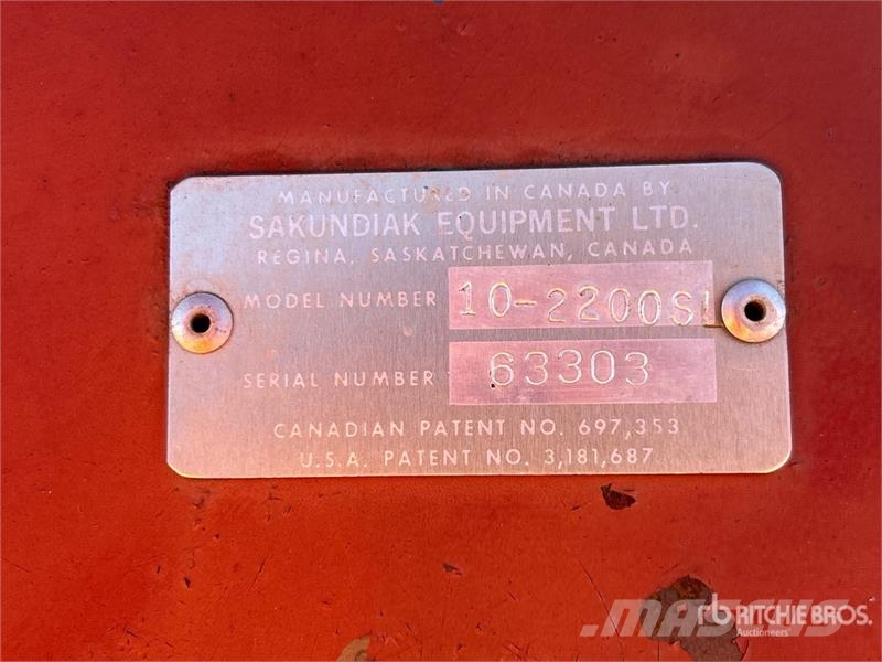  Sakundiak HD10-2200SL 10 in x 71 ft Swing Grain Au Förderbänder