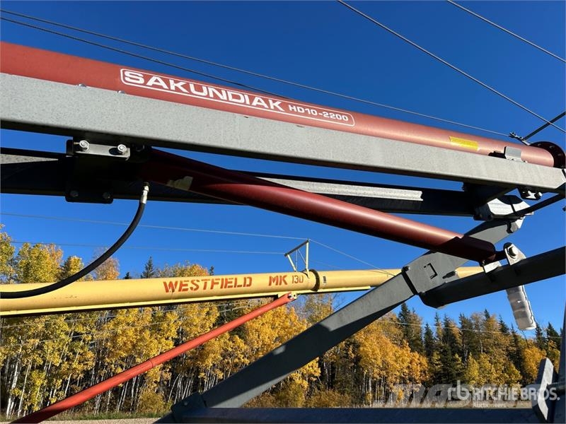  Sakundiak HD10-2200SL 10 in x 71 ft Swing Grain Au Förderbänder