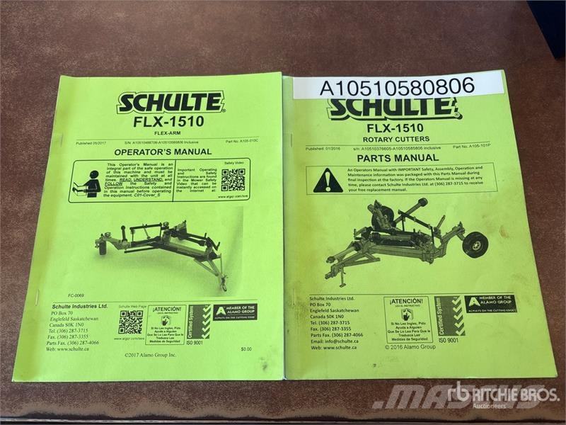 Schulte 1510 Rotary Cutter Flex Arm 农业机械-其他