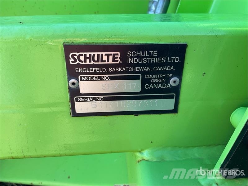 Schulte SDX117 9 ft 9 in 3-Point Snow Blower 제설기