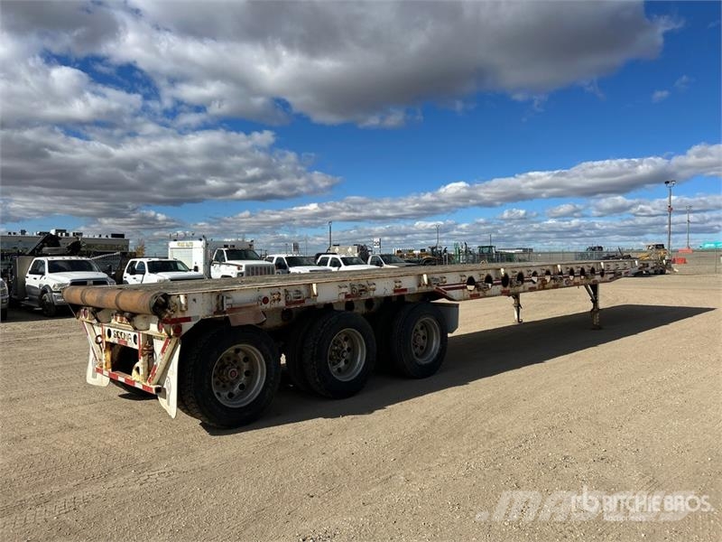 Scona 48 ft Tri/A Flatbed Oilfield Trailer Processing Equipment