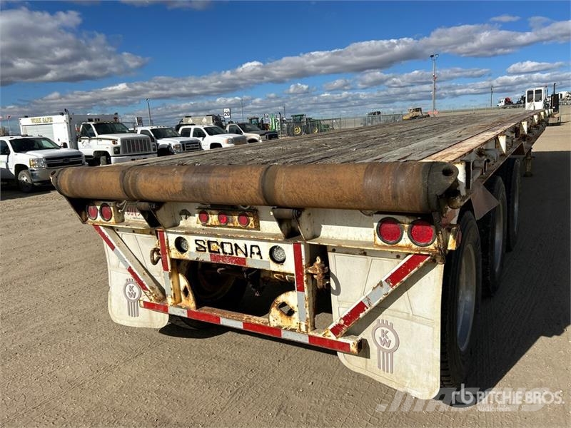 Scona 48 ft Tri/A Flatbed Oilfield Trailer Processing Equipment